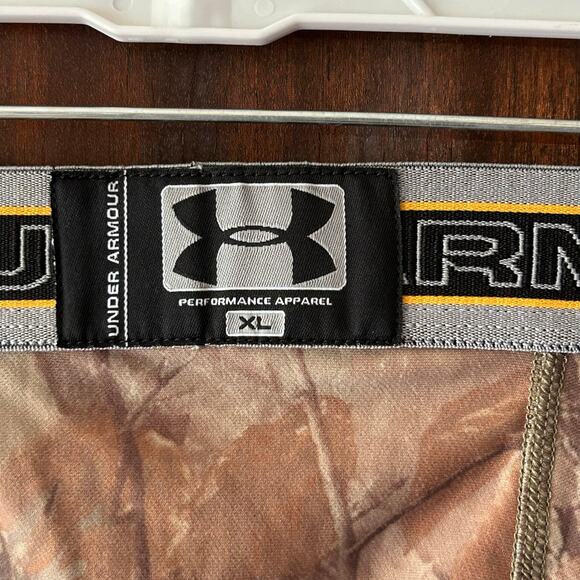 Mens Under Armour Scent Control Base Layer Pants Sz XL Hunting Camo Realtree - Picture 8 of 9